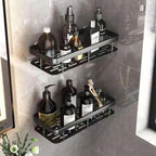 Adhesive Corner Shower Shelf – No Drill Wall Storage for Bathroom Organization