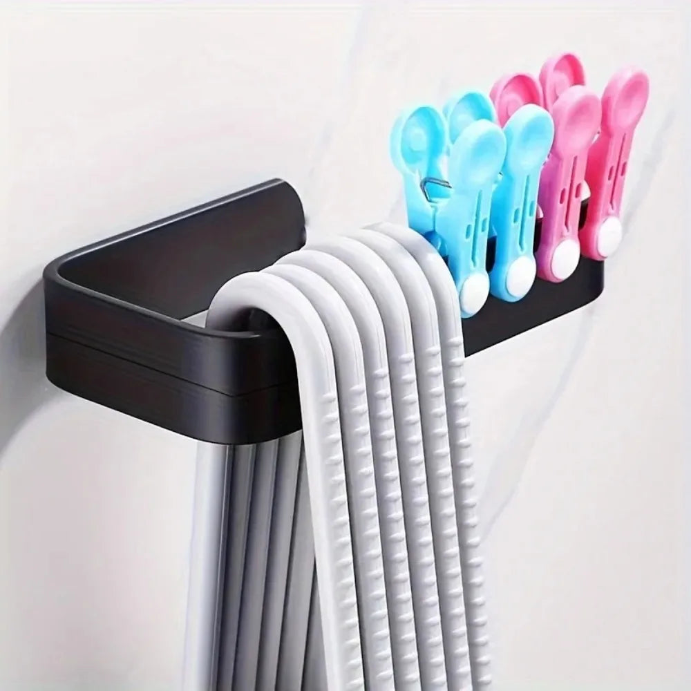 Self-Adhesive Towel Rack – Wall Mounted Holder for Bathroom Organization