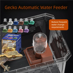 Automatic Reptile Water Dish – Decorative Feeder for Snakes Tortoise Geckos