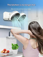 Portable Double Head Desk Fan – 8000mAh Cooling for Household and Office Use