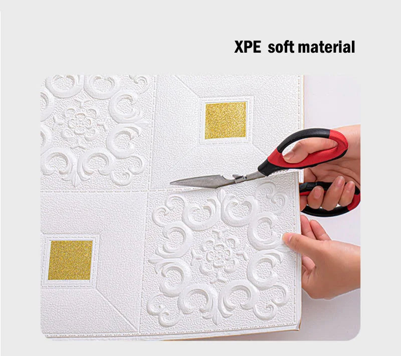 3D Brick Wall Stickers – Self-Adhesive Waterproof Panels for Home Decor
