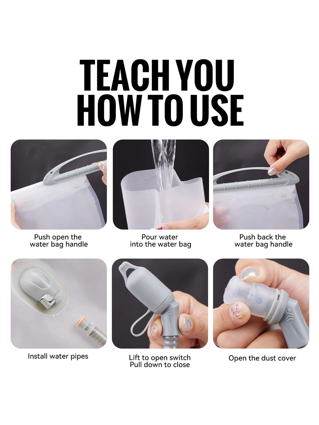 Hydration Bladder – BPA Free TPU Reservoir for Hiking Running and Cycling