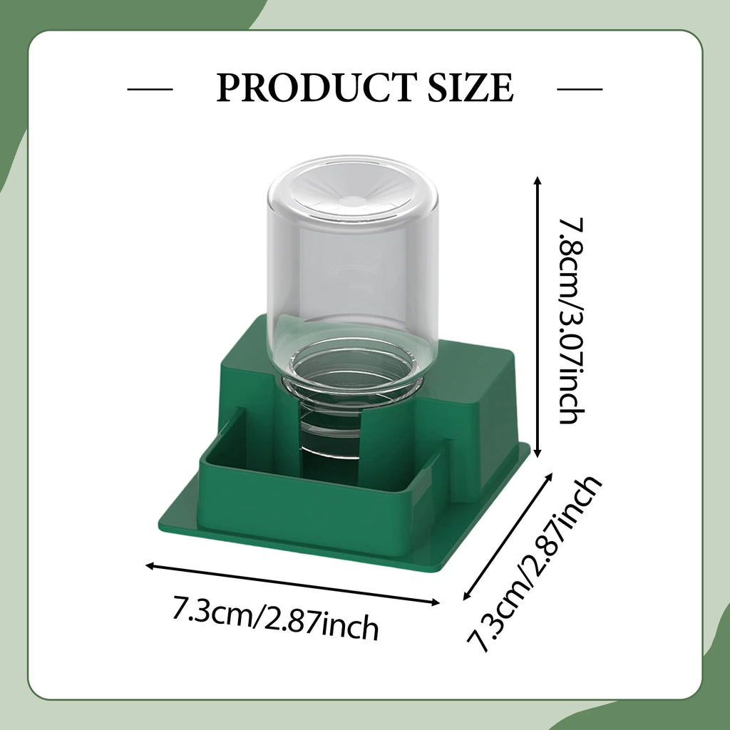 Automatic Reptile Water Dish – Decorative Feeder for Snakes Tortoise Geckos