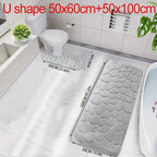 Absorbent Bathroom Rug – Slip-Resistant Floor Mat for Shower and Bathtub