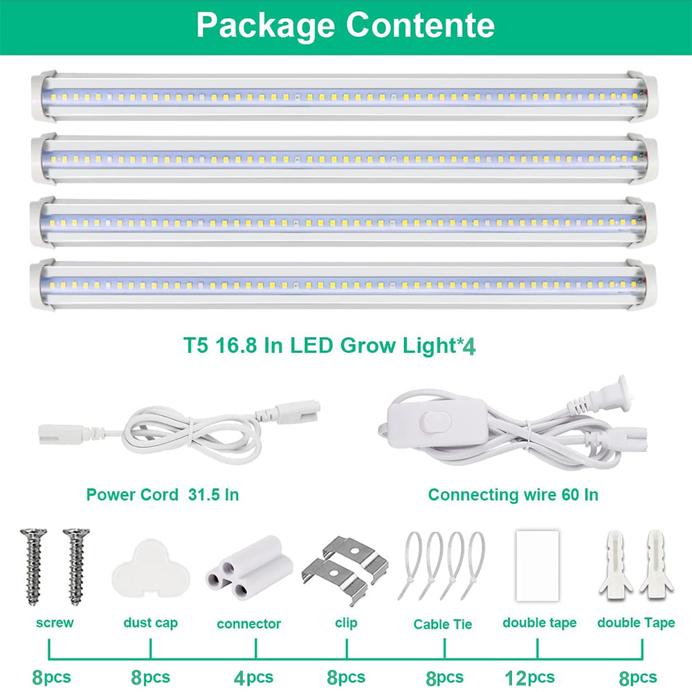 Full Spectrum LED Grow Light Strips – High PPFD Phyto Lamp for Indoor Plants