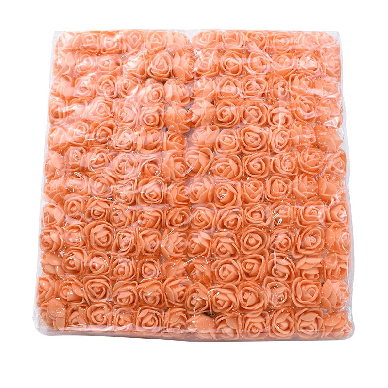 Artificial PE Rose Flowers – UV Resistant Decor for Wedding and DIY Crafts