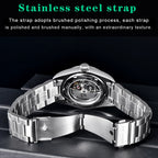 Stainless Steel Mechanical Watch – 10Bar Waterproof for Diving and Sports