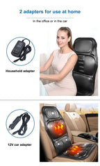 Electric Back Massage Cushion – Heating Vibrator for Home Office Pain Relief