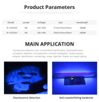 T5 UV Blacklight Tube – 8W 365nm Ultraviolet Lamp for Money Detection and Decor