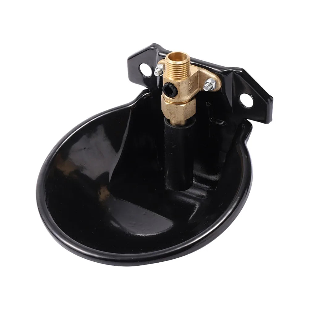 Cast Iron Sheep Water Bowl – Automatic Copper Valve for Farm Livestock