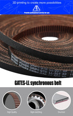 GT2 Synchronous Timing Belt – Wear Resistant for 3D Printers