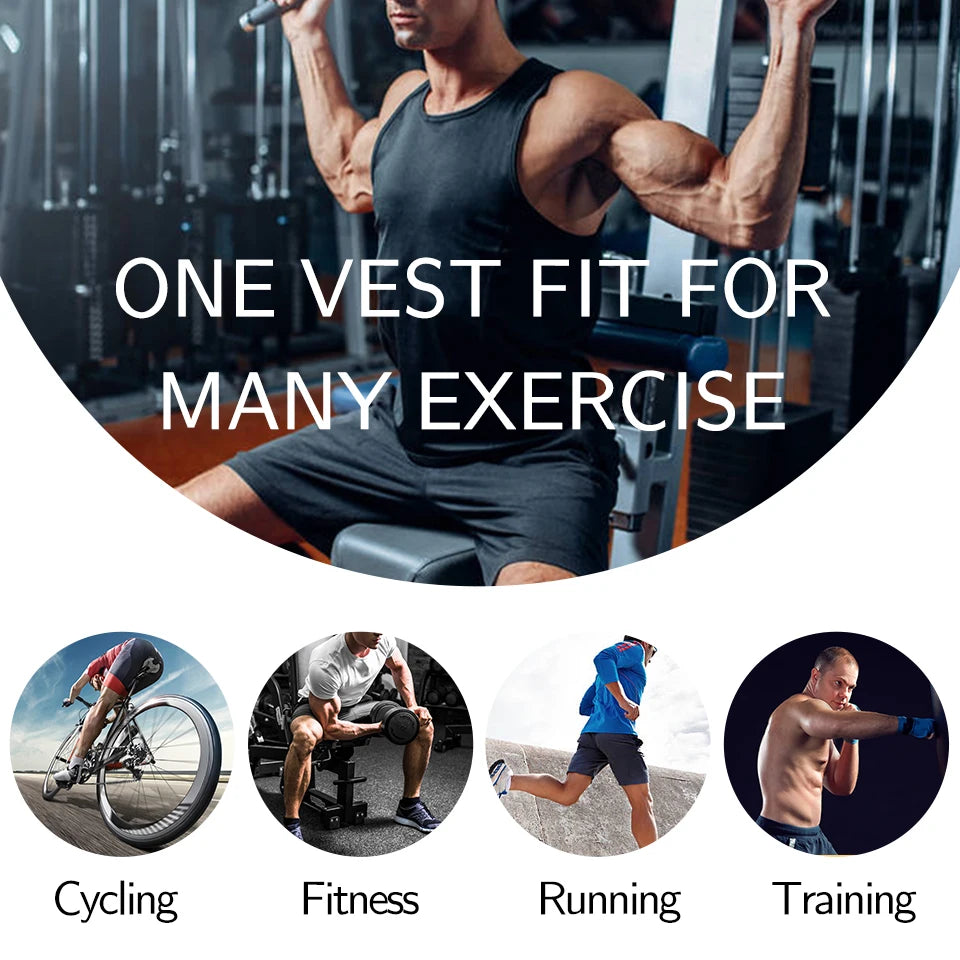 Men Sweat Sauna Vest – Neoprene Body Shaper for Gym Weight Loss