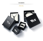 Genuine Leather Bar Bracelet – Stainless Steel Layered Bangle for Men Women