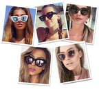 Retro Cat Eye Sunglasses – Oversized Plastic Frames for Women Fashion