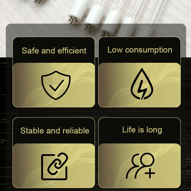G10q UV Bactericidal Tube – Germicidal Ultraviolet Light for Sterilization