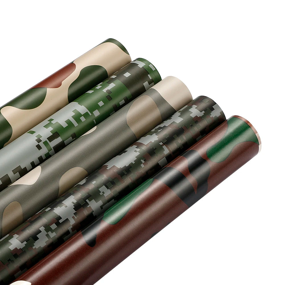 Digital Woodland Camo Vinyl Film – 100cm Adhesive Wrap for Car Styling