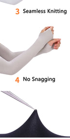 Ice Silk Arm Sleeves – UV Protection for Cycling Sports and Driving