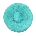 100cm Plush Donut Pet Bed – Calming Round Mat for Large Dogs and Cats