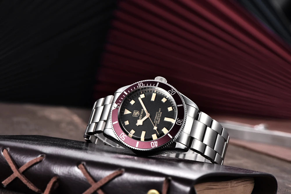 Automatic Mechanical Wristwatch – Stainless Steel for Business Men