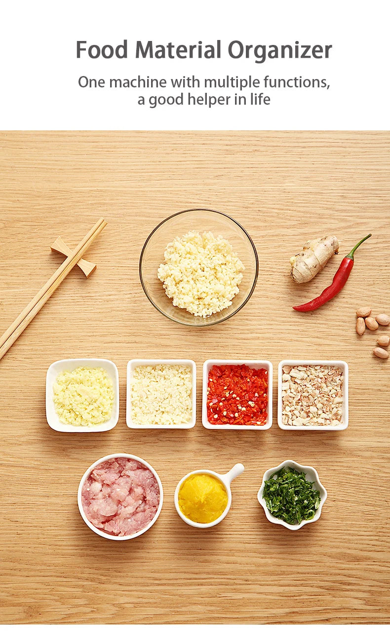 Manual Food Chopper – Multi-Function Vegetable Cutter for Kitchen Cooking