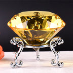 Clear Crystal Diamond Ornament – Glass Home Decor for Wedding and Gifts