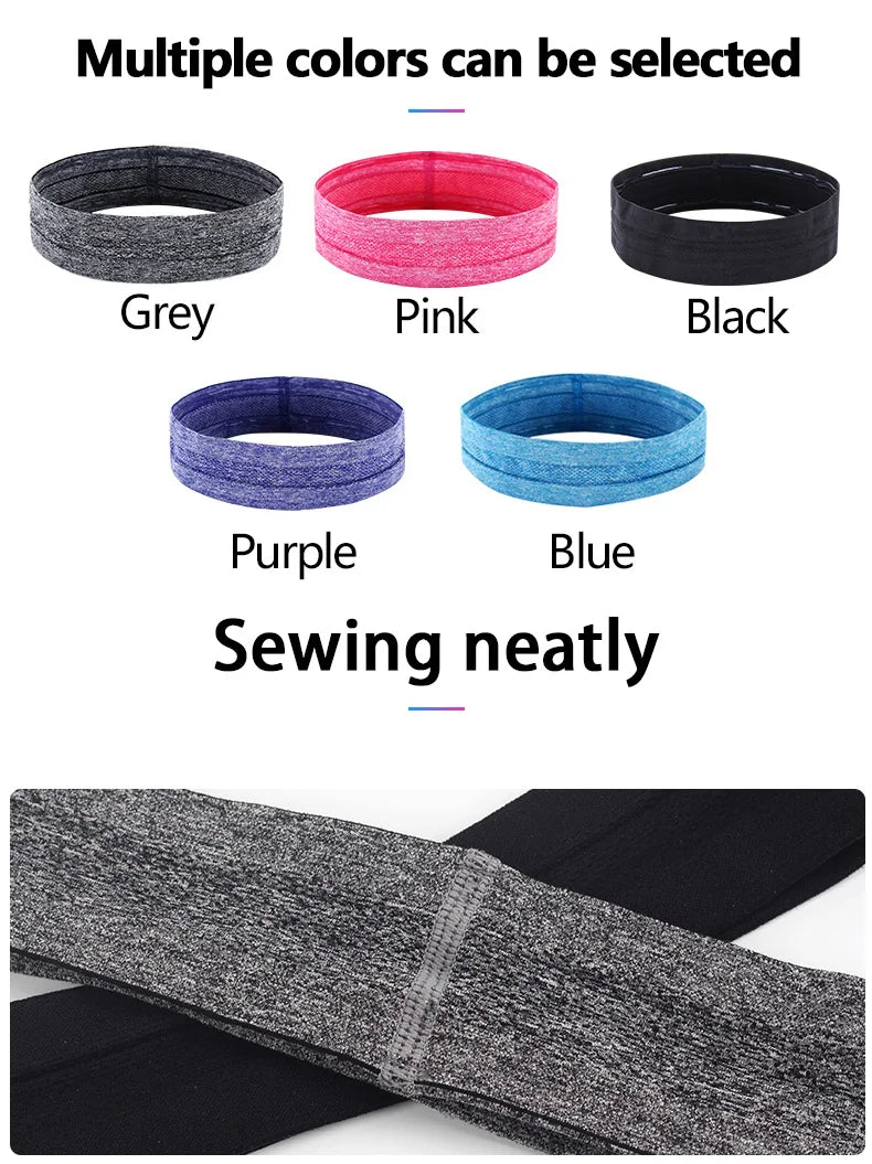 Moisture-Wicking Elastic Sweatband – Breathable Headband for Gym and Sports