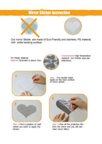 3D Acrylic Mirror Wall Decals – Self-Adhesive Geometric Decor for Home Interior