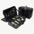 Large PU Leather Makeup Case – Professional Storage for Travel and Cosmetics
