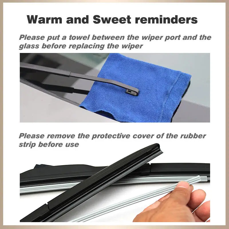Front Wiper Blades – 26" and 23" Set for Honda Civic 8 European Hatchback