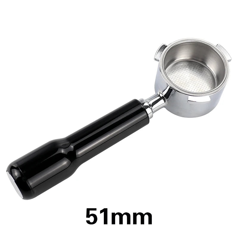 51mm Bottomless Portafilter – Stainless Steel Espresso Filter for Delonghi