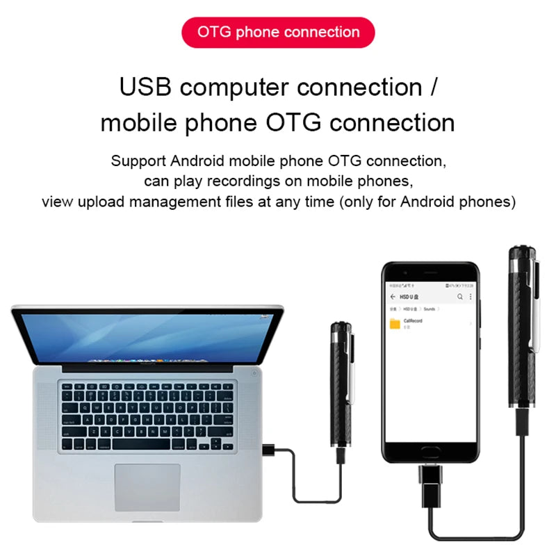 Digital Voice Recorder Pen – Portable USB MP3 Player for Lectures and Meetings