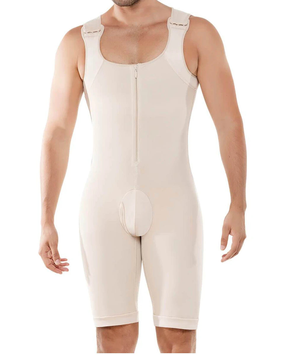 Men's Compression Bodysuit – Tummy Control Shapewear for Slimming and Workout