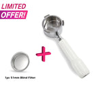 51mm Bottomless Portafilter – Stainless Steel Espresso Filter for Delonghi