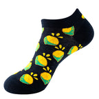 Avocado Cotton Boat Socks – Funny Fruit Pattern for Men and Women