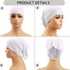 Spandex Dreadlock Tube Cap – Elastic Satin Hair Wrap for Sleeping