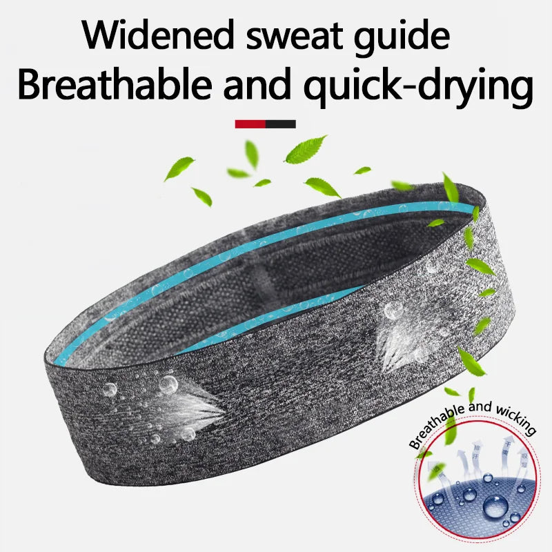 Moisture-Wicking Elastic Sweatband – Breathable Headband for Gym and Sports