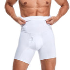 High Waist Compression Shorts – Tummy Control Body Shaper for Men