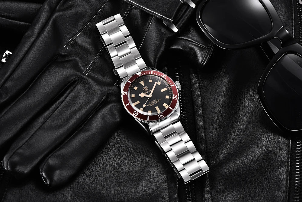 Automatic Mechanical Wristwatch – Stainless Steel for Business Men