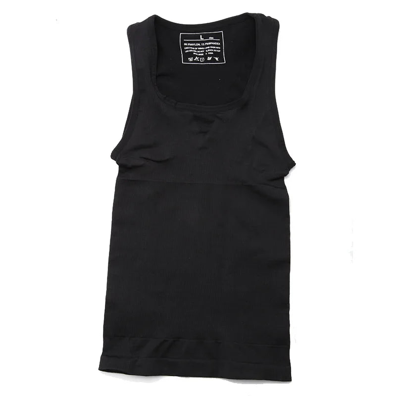 Compression Tank Top – Abdomen Slimming Body Shaper for Gynecomastia Support