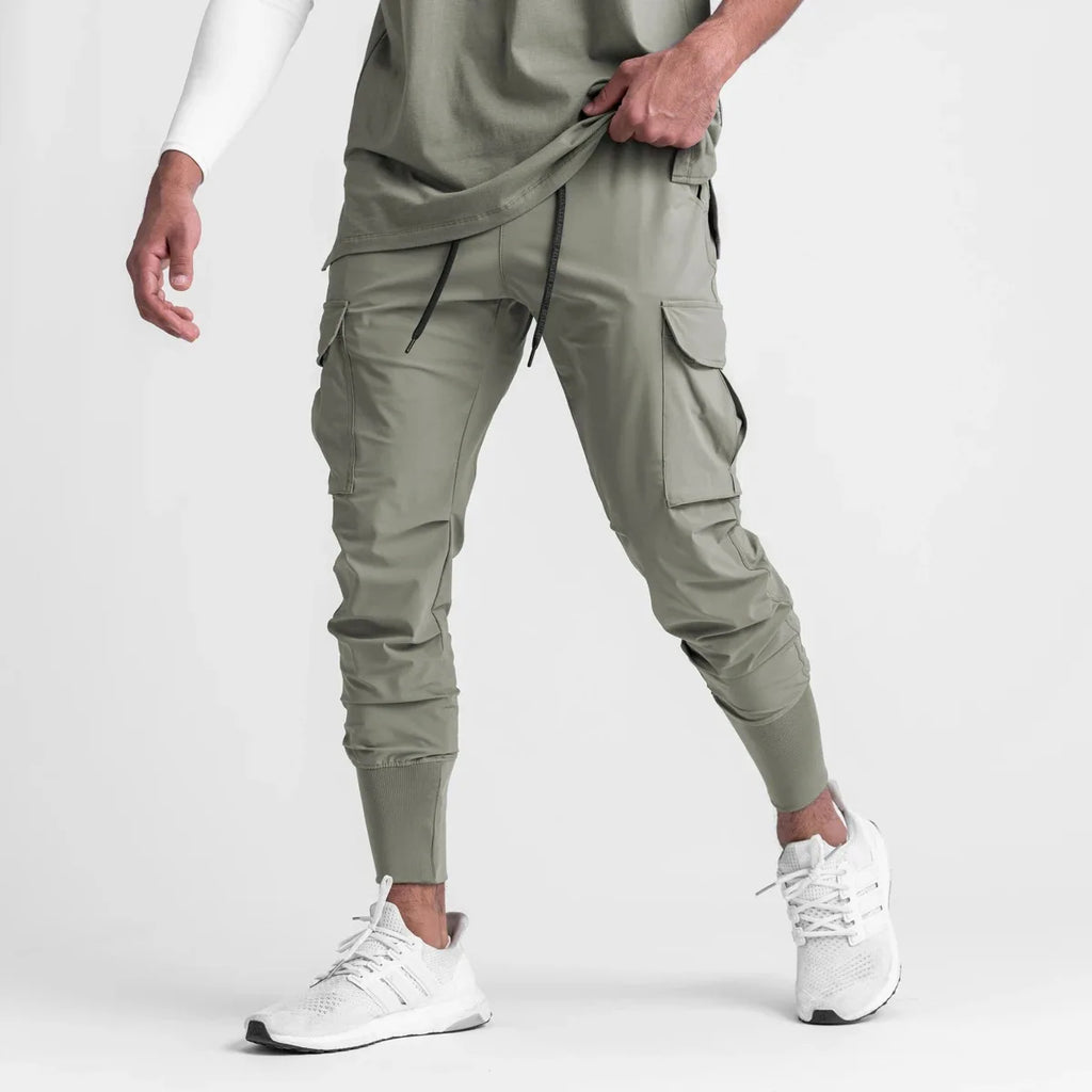 Camouflage Fitness Trousers – Stretchy Quick-Dry Pants for Running and Gym
