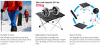 Portable Aluminum Camping Table – Foldable Outdoor Desk for Picnic and BBQ