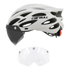 Adjustable Cycling Helmet – LED Light Visor for Road and Mountain Bike
