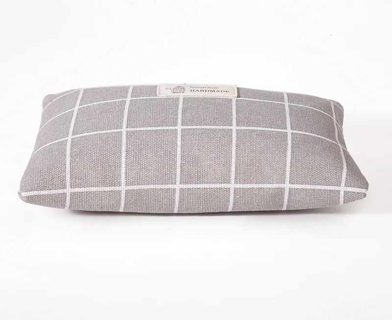 Canvas Small Cosmetic Bag – Portable Makeup Organizer for Travel