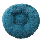 100cm Plush Donut Pet Bed – Calming Round Mat for Large Dogs and Cats