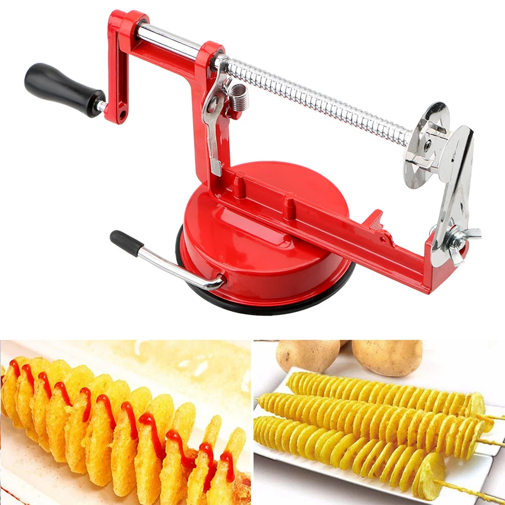 Stainless Steel Spiralizer – Vegetable and Potato Slicer for Kitchen Cooking