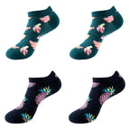 Avocado Cotton Boat Socks – Funny Fruit Pattern for Men and Women