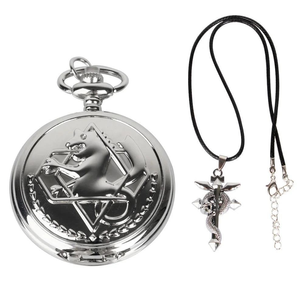 Fullmetal Alchemist Pocket Watch – Metal Anime Cosplay Clock Accessory