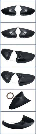 ABS Rearview Mirror Covers – OX Horn Style Trim for Volkswagen Polo MK5