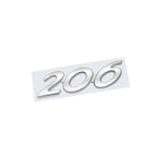 Metal Car Emblem Badge – Glossy Black Chrome Decal for Peugeot 206 Accessories