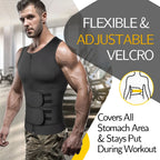 Men Sweat Sauna Vest – Neoprene Body Shaper for Gym Weight Loss